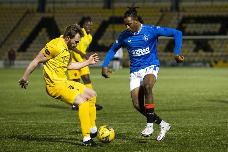 Limbs seem telescopic at times and ball was under his command when nearby. Hold-up play and close control was vital for Rangers to keep the play moving and passing also positive.