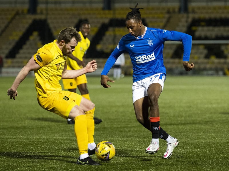Limbs seem telescopic at times and ball was under his command when nearby. Hold-up play and close control was vital for Rangers to keep the play moving and passing also positive.