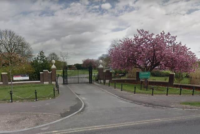Concord Park, in Shiregreen, Sheffield, where a boy was robbed at knifepoint by two males wearing balaclavas