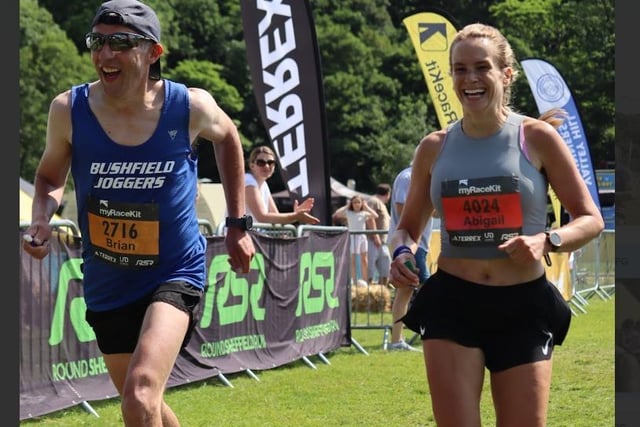 The Round Sheffield Run. Action in Endcliffe Park from Sunday's race.