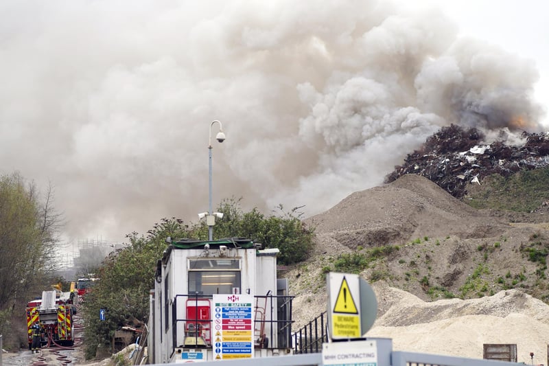 People in the area were advised to keep their windows and doors closed (pic: Scott Merrylees)