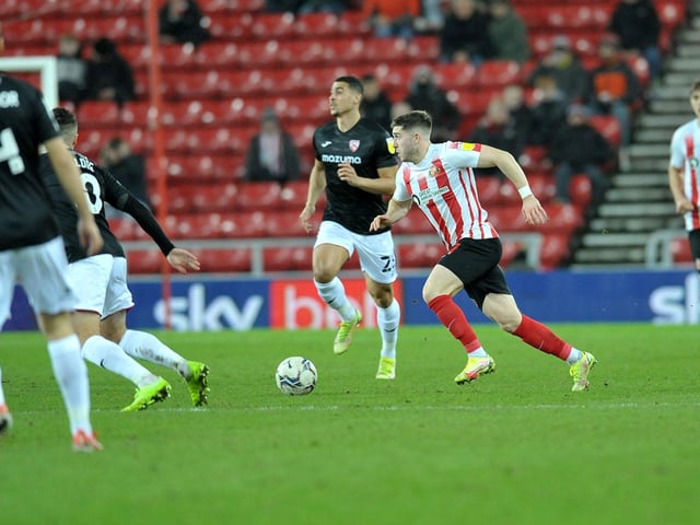 Lynden Gooch produced two assists from right wing-back against Morecambe and is expected to retain his place against Plymouth Argyle.