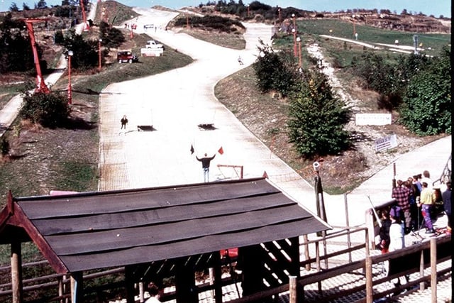 A view of the slopes at Sheffield's Ski Village in 1996