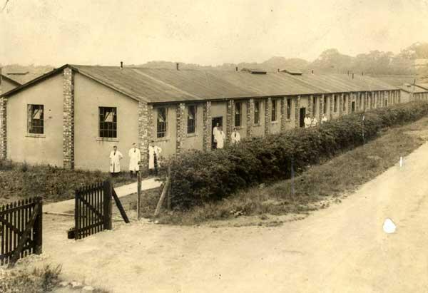 Painted Fabrics Village - new factory in the model village at Coal Aston, 1920s
