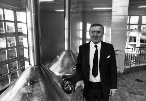 Sheffield Stones Brewery Manager, Reg Bird - pictured in January 1990
