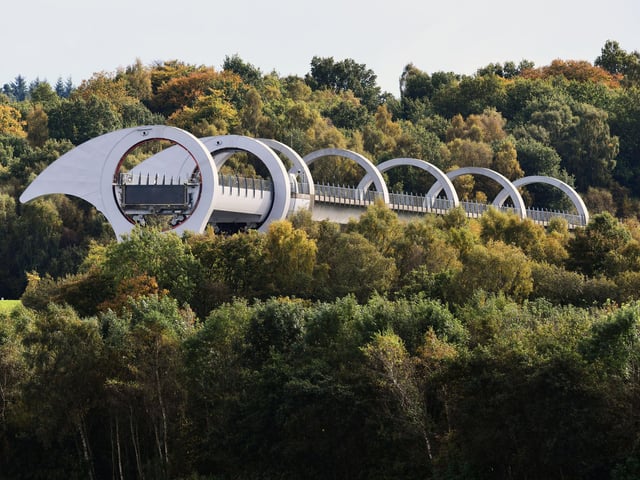 The Falkirk Wheel.
