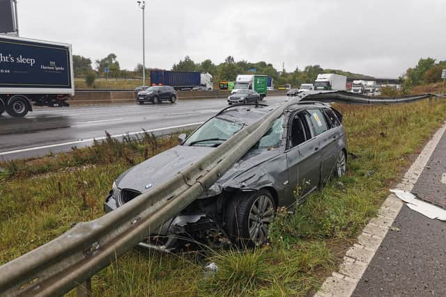 The accident happened near junction 30 of the M1.