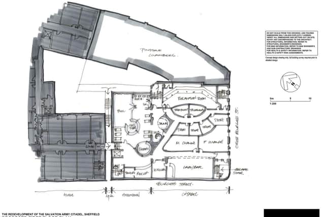 Exciting plans show a pool, hot tubs, sauna, cafe-bar and steam, treatment and relaxation rooms on the upper level of the Citadel.