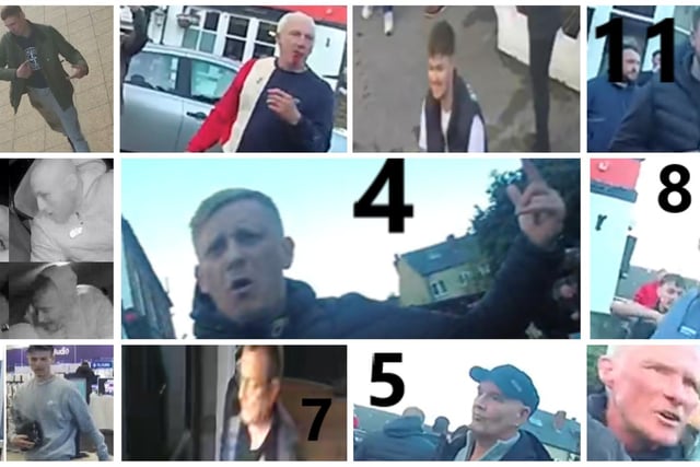 Do you recognise any of the men pictured? Police want to speak to them because it is believed they may be able to assist with ongoing criminal investigations s