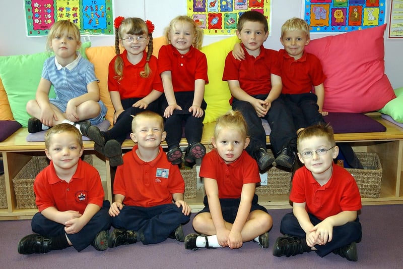Back to 2005 for this view of the new starters at Rift House Primary School.