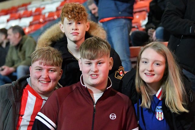 Sunderland fans at the match against Cheltenham Town.
