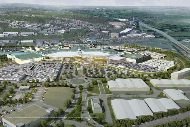 A bird's eye view of what Meadowhall could look like if the latest plans for a leisure destination at the Sheffield shopping centre are agreed by the city council planning committee