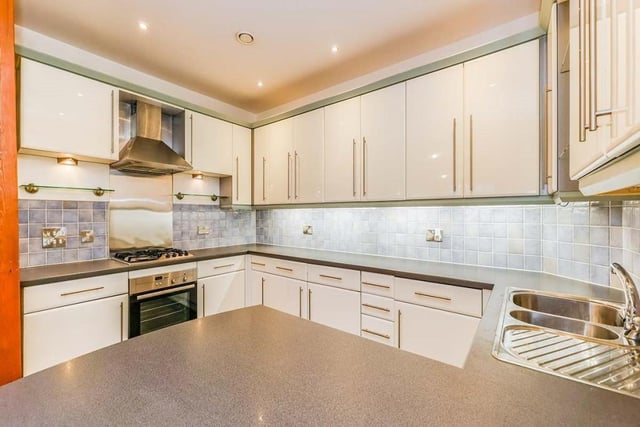 This two bedroom apartment in Gunwharf Quays is on the market for offers in excess of £470,000. It is listed by Nesbitt & Sons Estate Agents, Hampshire.