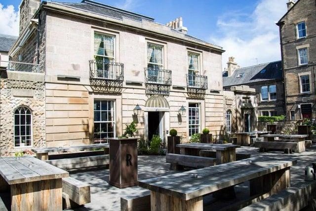 There's a choice of outdoor spaces at The Raeburn in Stockbridge, so if the main beer garden fills up you can check out the elevated terrace overlooking the Accies rugby ground.