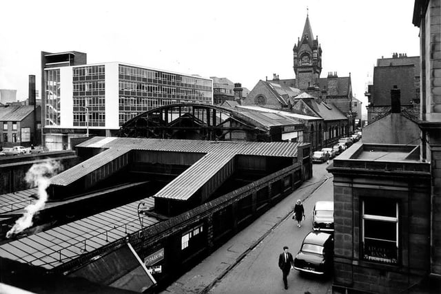 The view over Sunderland Central Railway Station in 1963. Photo: Bill Hawkins.