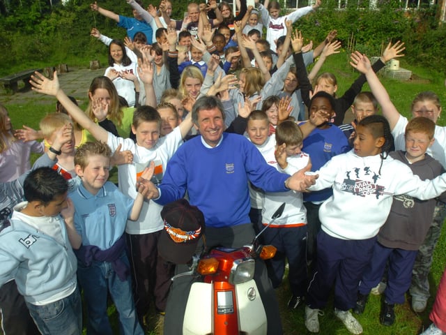 Shirecliffe Junior School headteacher John Cole, who is retiring after 34 years in education, is pictured on his Honda 90. He is planning to buy a Harley Davison and spend three months biking in America.