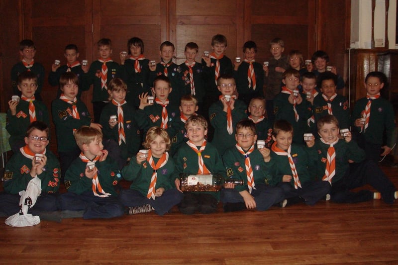 Pictured are some of the Cubs from the 3rd Buxton Scout Group  in 2007