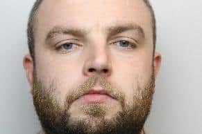 Pictured is Troy Duckworth, aged 27, of Strawberry Avenue, Sheffield, who was sentenced at Sheffield Crown Court to 22 months of custody after he pleaded guilty to three commercial burglaries at MorffitSmith estate agents, in Hillsborough; a Boots, in Stocksbridge; and a Tesco, in Chapeltown