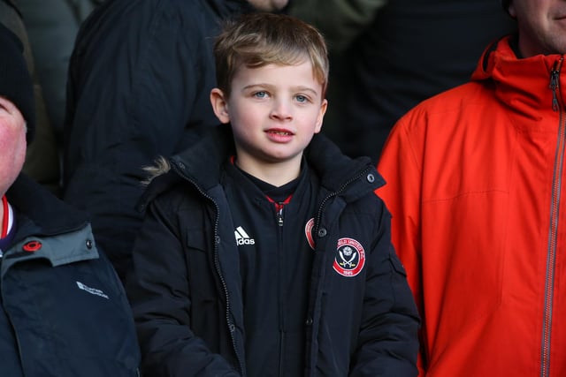 A young Blade at Selhurst Park to watch his side take on Crystal Palace in February 2020.