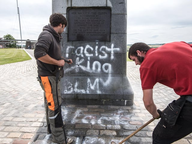 It comes amid an ongoing row over the treatment of statues depicting racist figures from Britain’s past.