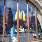 Major food and drink companies including McDonald's have taken action against Russia. (Photo by -/AFP via Getty Images)