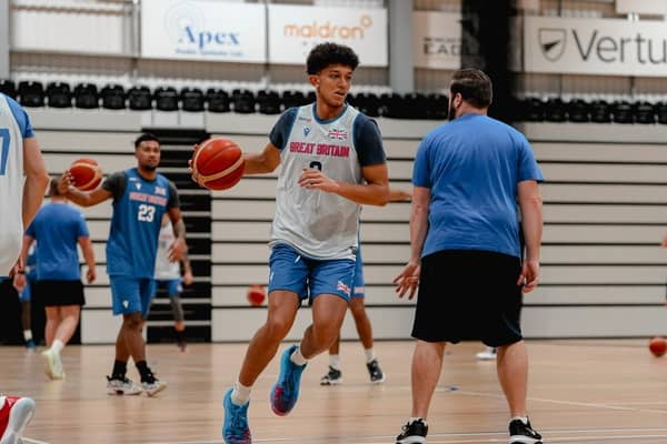 Quinn Ellis in practice with Team GB Basketball up in Newcastle. (Picture: Team GB Basketball)