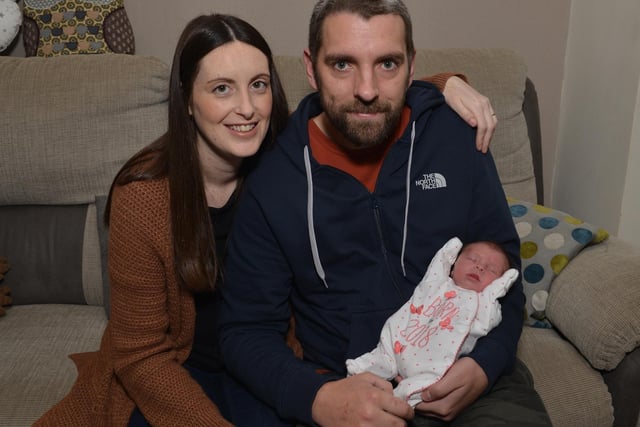 Nicola Harrison and Colin Vickers became parents to Emily May Vickers in 2018.