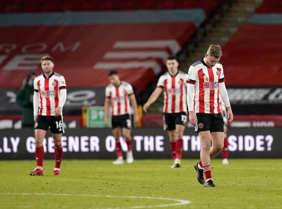 Oli McBurnie (R) hopes to return to action for Sheffield United: Andrew Yates/Sportimage