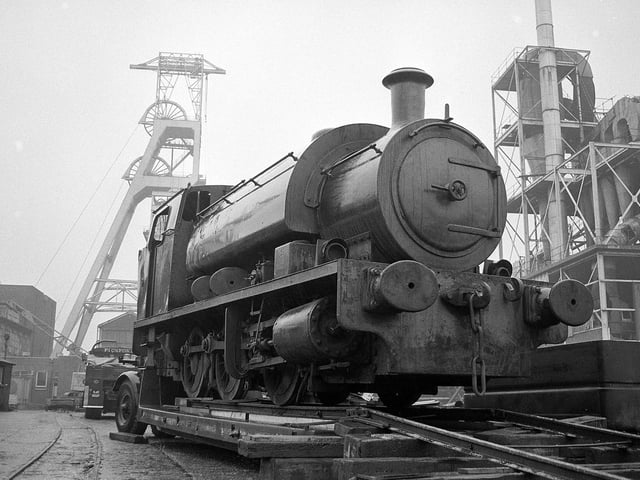 1972 saw Clipstone Colliery's Saddle Tank Loco beginning its journey to the NCB Lound Hall Mining Museum.