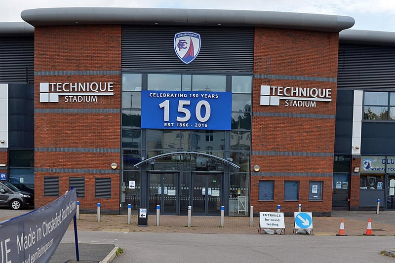 Chesterfield FC's base became a Covid testing site in September.