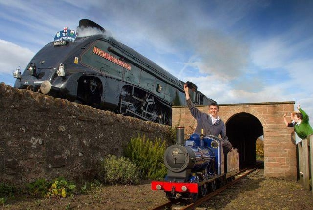 The railway runs parallel to the Aberdeen-Dundee line. Picture: Kerr's Miniature Railway