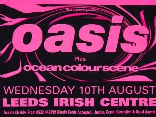 Right on the cusp of superstardom, Oasis blew the roof off the York Road venue for just £6 a ticket. Reader Steve Welsh even shared his original ticket stub from August 10, 1994, remembering it as "absolutely mental."