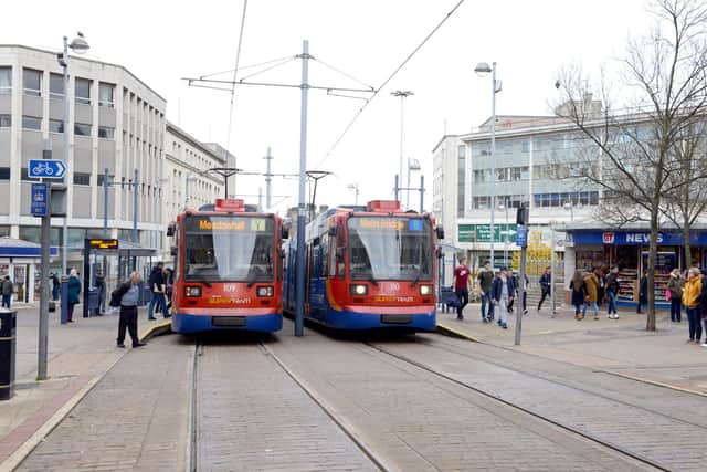 Supertram Sheffield at Castle Square