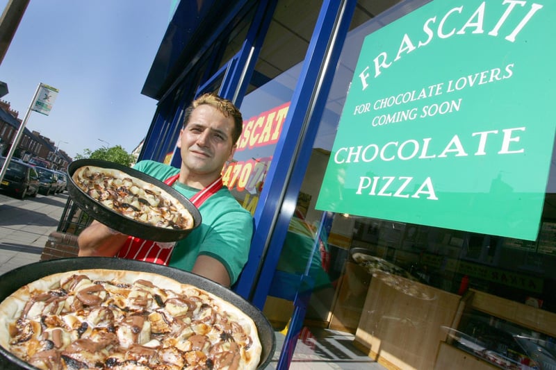 Frascati Pizzas which made chocolate pizzas in this 2006 photo. Remember it?