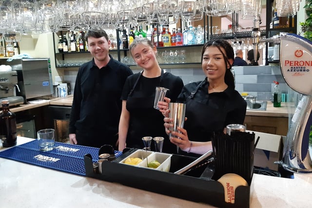 Casanova restaurant, Crookes, Sheffield, has re-opened under new bosses after a six month revamp. Pictured are staff at the downstairs bar.
