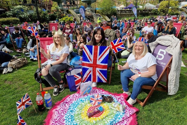 26-year-old Emily Thomson, Courtney Brewster, aged 26, and Alison Currie, aged 52, from the Crosspool area of Sheffield, all turned out to watch the coronation. 
Asked what kind of monarch King Charles III will be, Courtney said she thinks he will be a good one, like his mother, adding: "I think it will be interesting to see where he takes our generations."