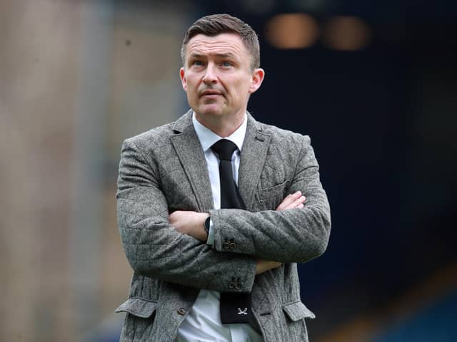 Paul Heckingbottom watched Sheffield United's defeat at Blackburn from the stands: Simon Bellis / Sportimage