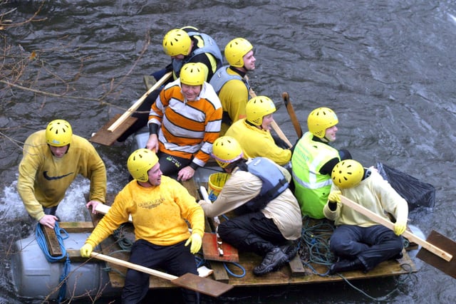 The 2007 Boxing day raft race in Matlock