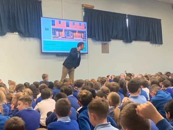 Pupils enjoy construction careers assembly from local homebuilder