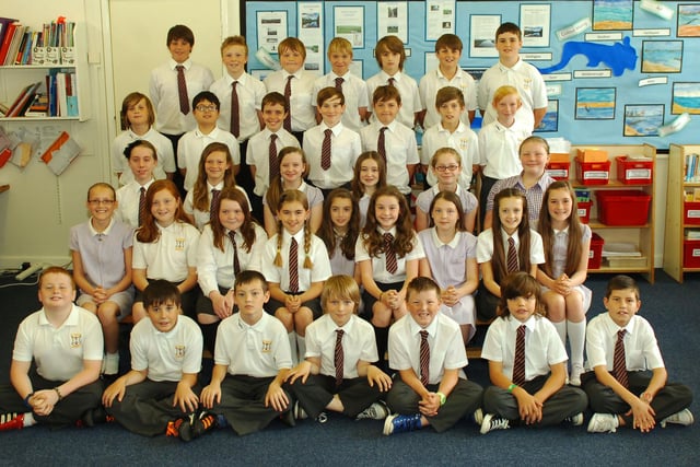 St Teresa's Primary School Year 6 leavers in the summer of 2012. Can you spot someone you know?