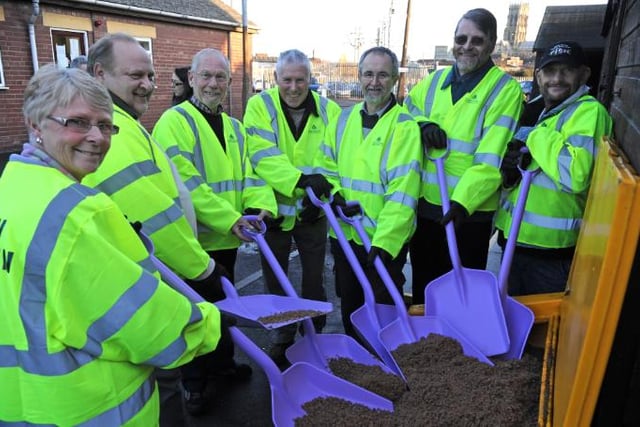 The Doncaster snow wardens in 2011.