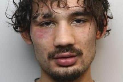 Pictured is Martell Brown, aged 24, of Colliery Road, Doncaster, who was found guilty at Sheffield Crown Court of manslaughter after an alleyway attack on a vulnerable man.