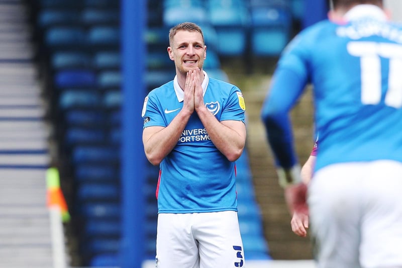 Age: 30. Total appearances: 105. Stats this season: 33 appearances, 0 goals, 3 assists
Contract Expiry Date: June 2022
Verdict: Pompey have missed Brown’s consistency while he’s been sidelined through injury.
Despite often being on the wrong end of supporter criticism, the left-back adds much needed steadiness to the back-four, and has facilitated a long-standing partnership with Ronan Curtis.
His character in the dressing room is a real plus point for the Cowleys, but his position in the team could come under threat in the summer.