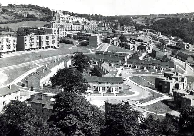 A view of the Gleadless Valley, Sheffield, in 1963