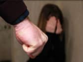 Domestic abuse file image, posed by models