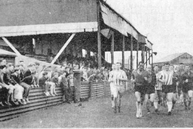 It may be a grainy image but just look at the fans who turned out just to watch Pools train.