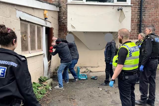 Police in Sheffield raided two homes in the Fir Vale area and found cannabis plants worth £300,000