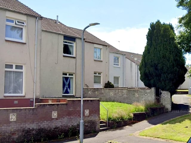 A google street view snap of the house that was flattened off Kincaidston Drive, prior to the explosion.