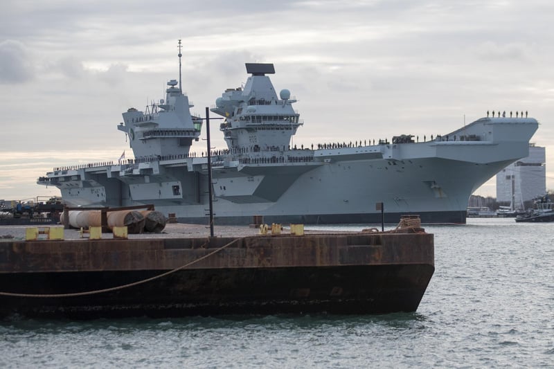HMS Queen Elizabeth officially became the Royal Navy's fleet flagship at 1.30pm on Wednesday, January 27 this year.