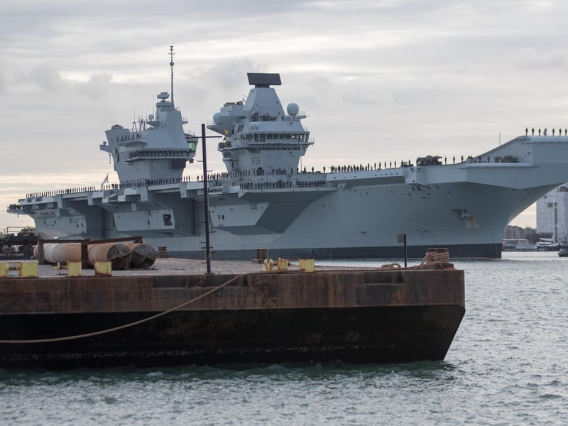 HMS Queen Elizabeth officially became the Royal Navy's fleet flagship at 1.30pm on Wednesday, January 27 this year.